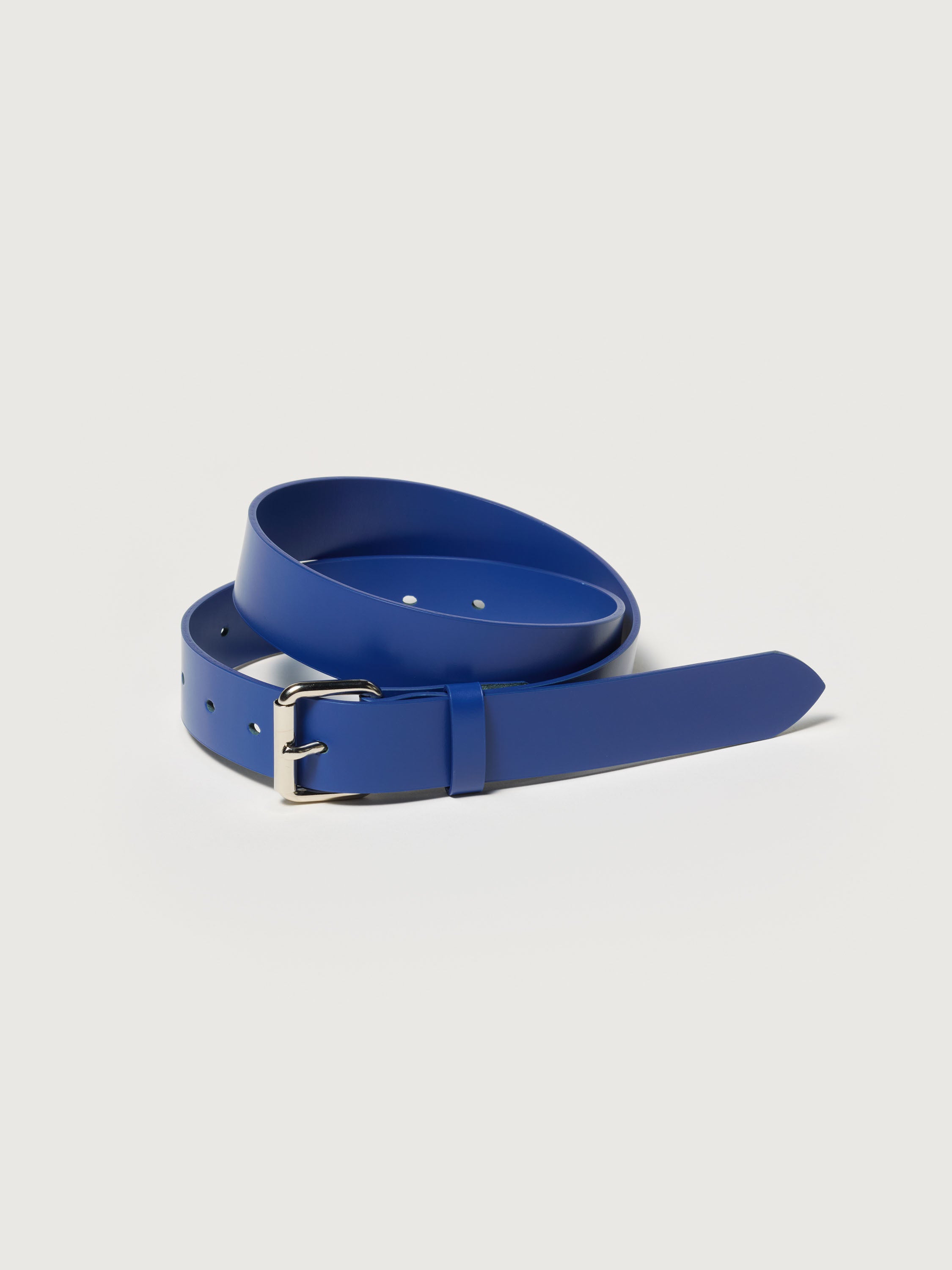 AURALEE 26AW GLAZED LEATHER ROLLER BUCKLE BELT